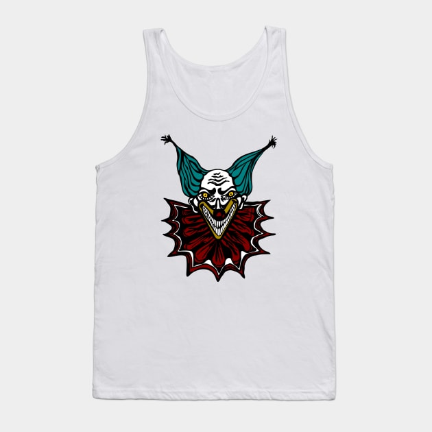 Creepy Clown Tank Top by Killer Rabbit Designs